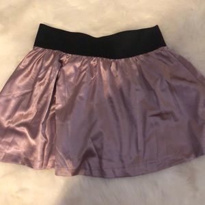 Metallic silk skirt